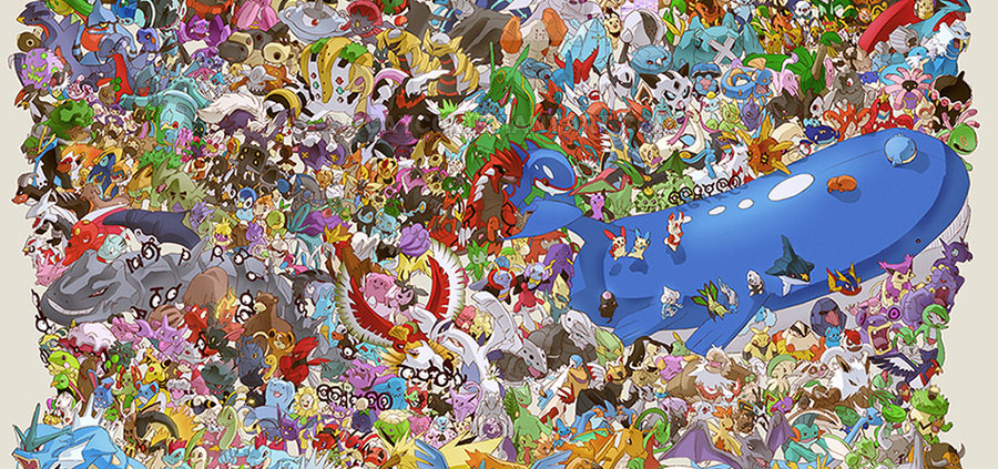 Fã de Pokémon cria arte com todos os 721 monstrinhos, confira o